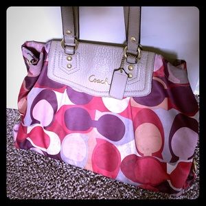 Coach emblem shoulder bag